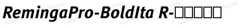 RemingaPro-BoldIta R字体转换